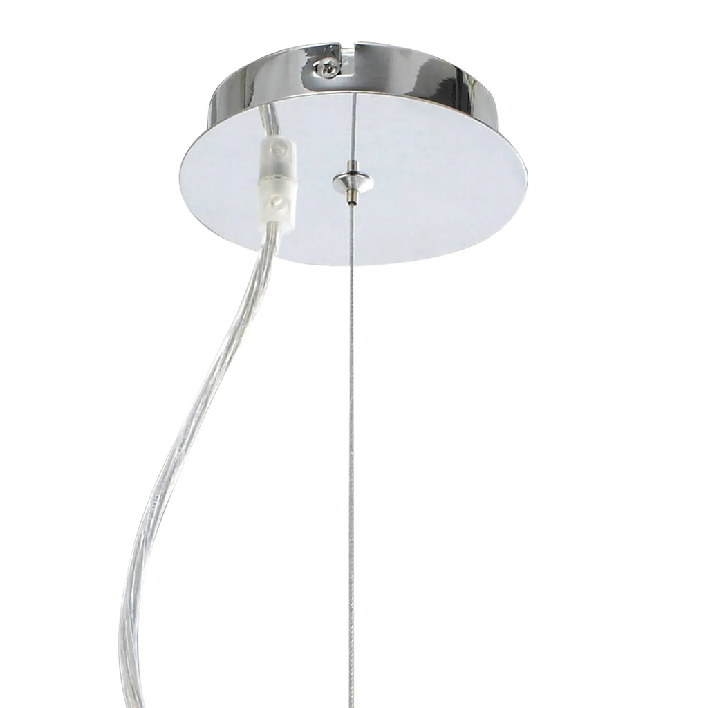 Diyas - Davina Pendant With Shade, 2 Light G9, Polished Chrome/Crystal (Diyas IL30042 ) - Luminosity Designs Ltd