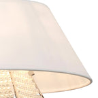 Diyas - Davina Pendant With Shade, 2 Light G9, Polished Chrome/Crystal (Diyas IL30042 ) - Luminosity Designs Ltd