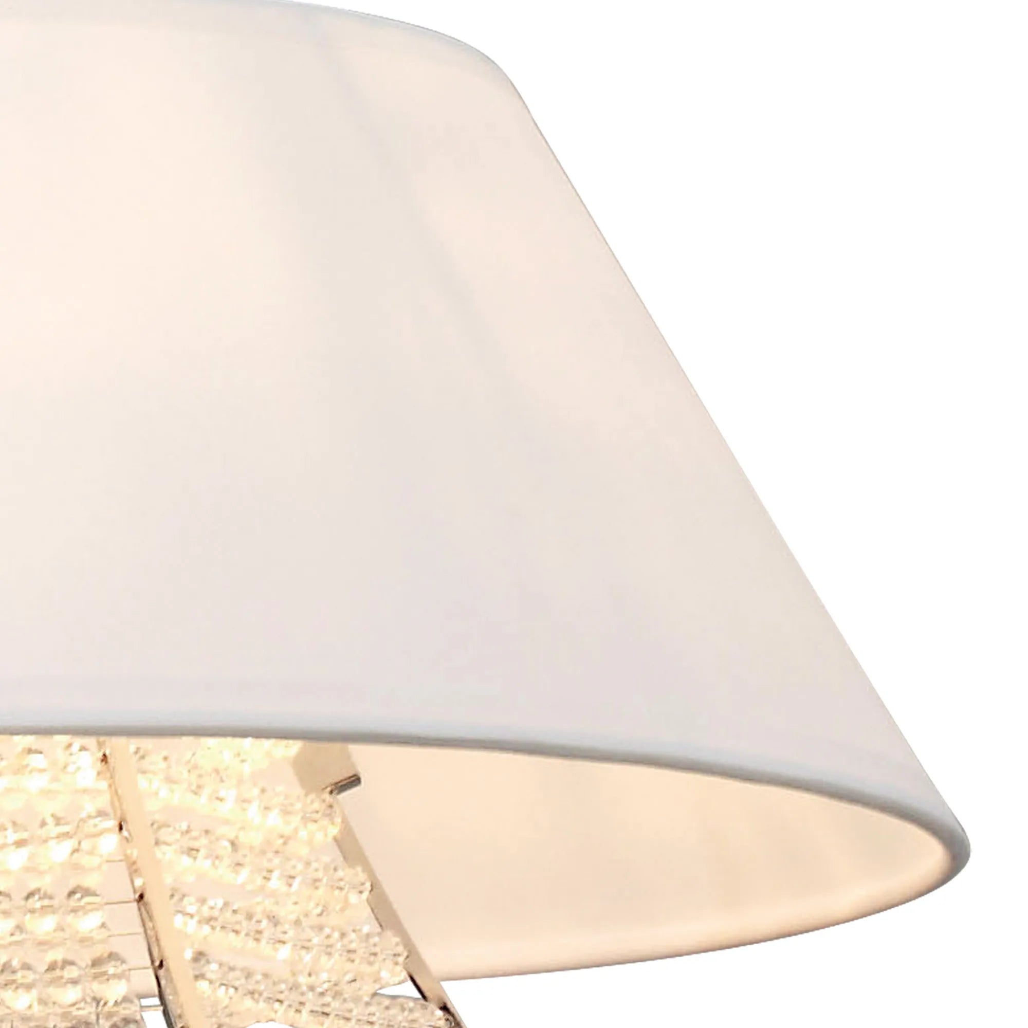 Diyas - Davina Pendant With Shade, 2 Light G9, Polished Chrome/Crystal (Diyas IL30042 ) - Luminosity Designs Ltd