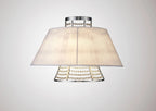 Diyas - Davina Wall Lamp With Fabric Shade 2 Light G9 Polished Chrome/Crystal (Diyas IL30054) - Luminosity Designs Ltd
