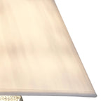Diyas - Davina Wall Lamp With Fabric Shade 2 Light G9 Polished Chrome/Crystal (Diyas IL30054) - Luminosity Designs Ltd