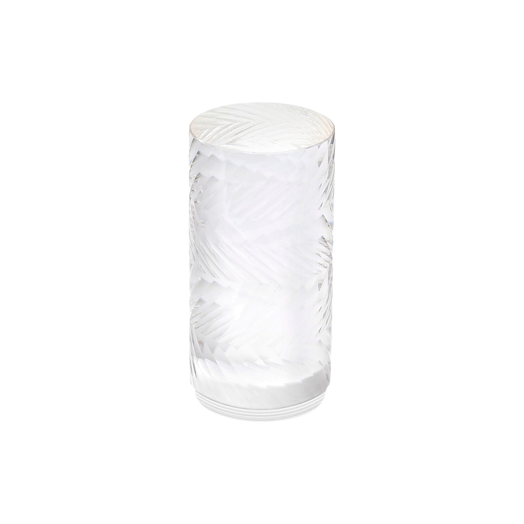 Luminosity Designs Ltd - Dean 13cm Diagonal Line Acrylic Shade (H), Clear/Frosted - Luminosity Designs Ltd