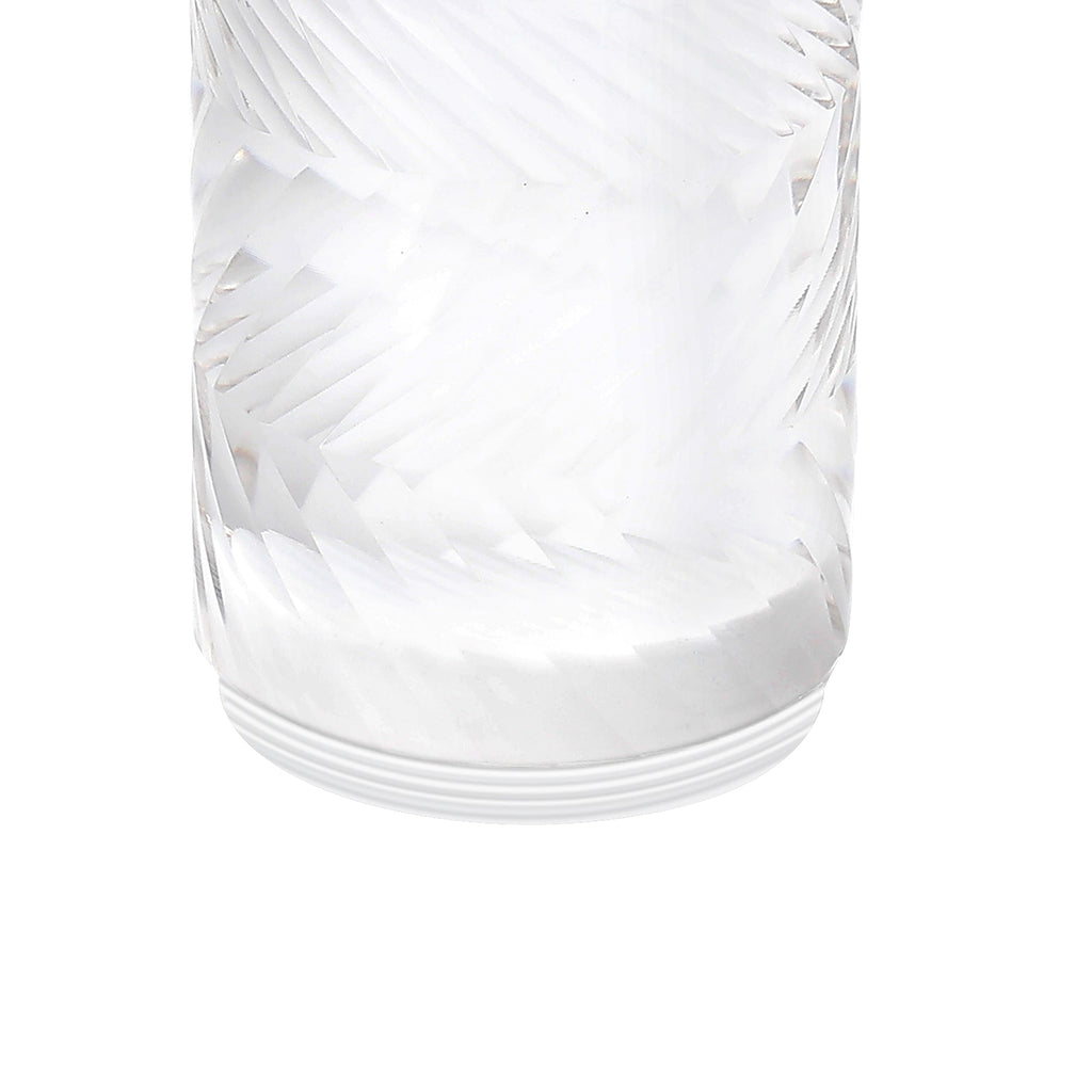 Luminosity Designs Ltd - Dean 13cm Diagonal Line Acrylic Shade (H), Clear/Frosted - Luminosity Designs Ltd