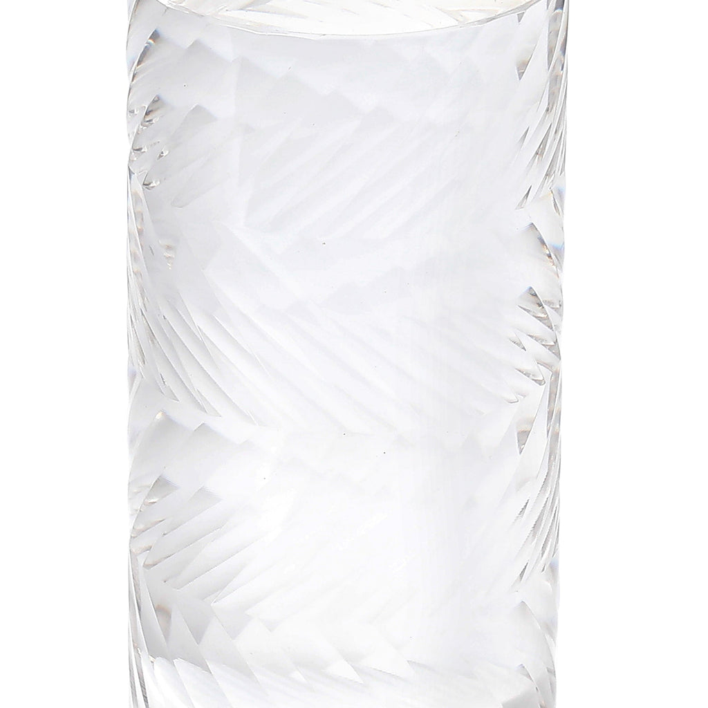 Luminosity Designs Ltd - Dean 13cm Diagonal Line Acrylic Shade (H), Clear/Frosted - Luminosity Designs Ltd