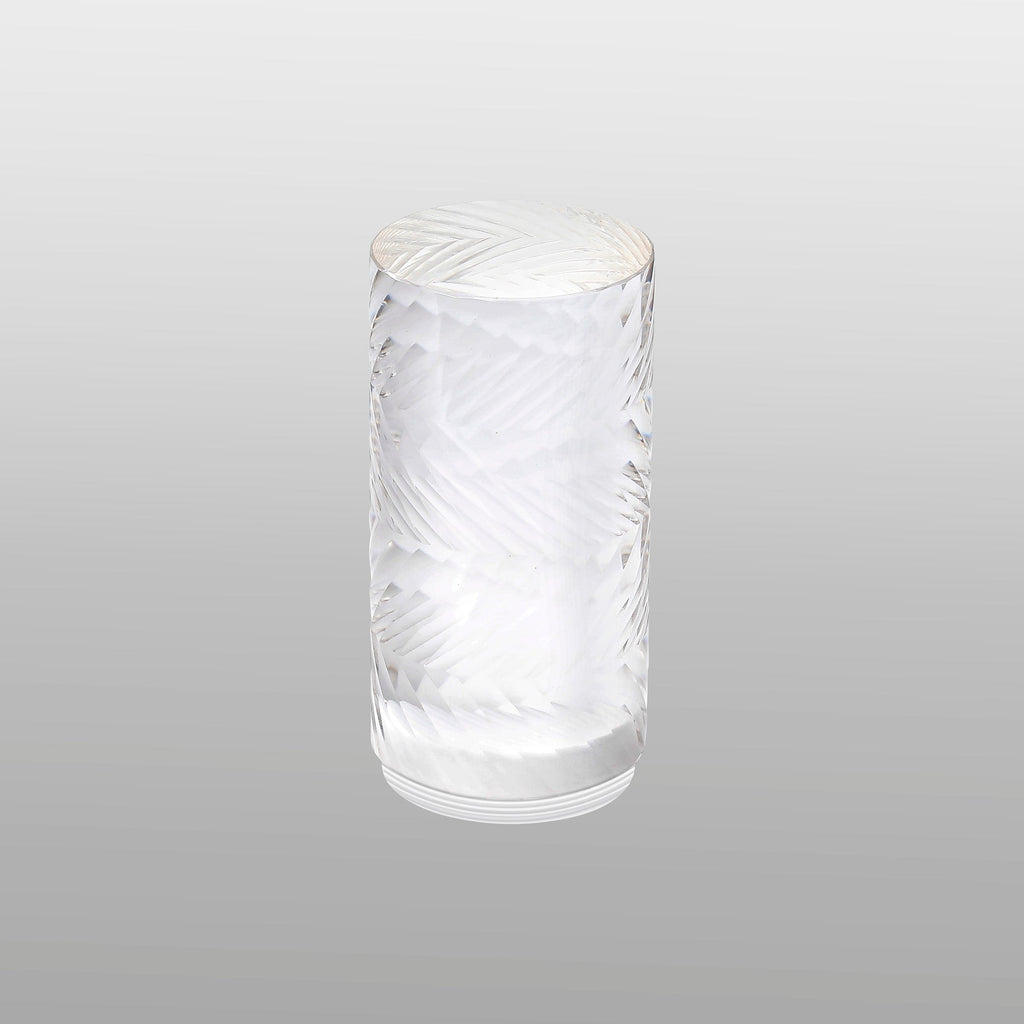 Luminosity Designs Ltd - Dean 13cm Diagonal Line Acrylic Shade (H), Clear/Frosted - Luminosity Designs Ltd
