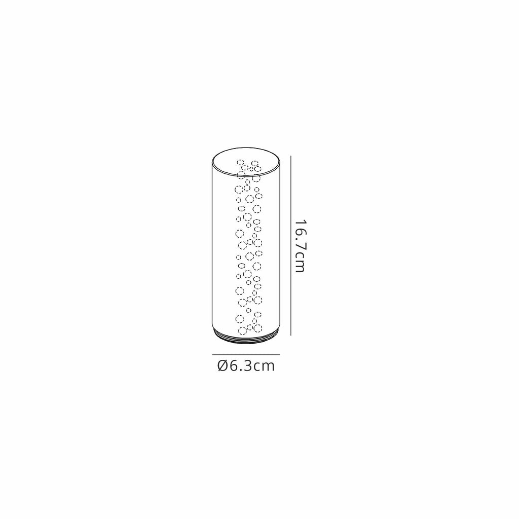 Luminosity Designs Ltd - Dean 16.7cm Bubble Acrylic Shade (B), Clear - Luminosity Designs Ltd