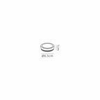 Luminosity Designs Ltd - Dean 1cm Shallow Acrylic Shade (F), Clear/Frosted - Luminosity Designs Ltd
