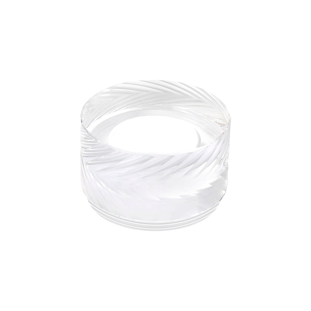 Luminosity Designs Ltd - Dean 4cm Diagonal Line Acrylic Shade (G), Clear/Frosted - Luminosity Designs Ltd