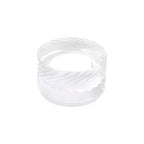 Luminosity Designs Ltd - Dean 4cm Diagonal Line Acrylic Shade (G), Clear/Frosted - Luminosity Designs Ltd