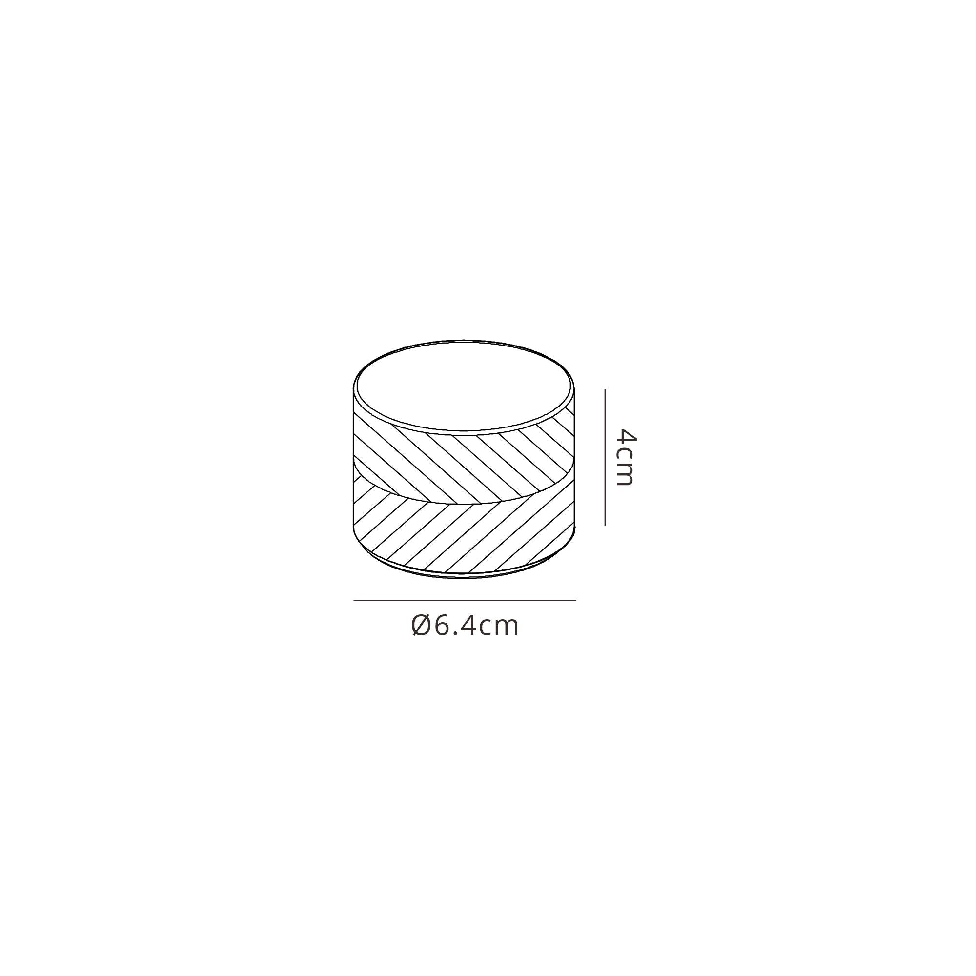 Luminosity Designs Ltd - Dean 4cm Diagonal Line Acrylic Shade (G), Clear/Frosted - Luminosity Designs Ltd