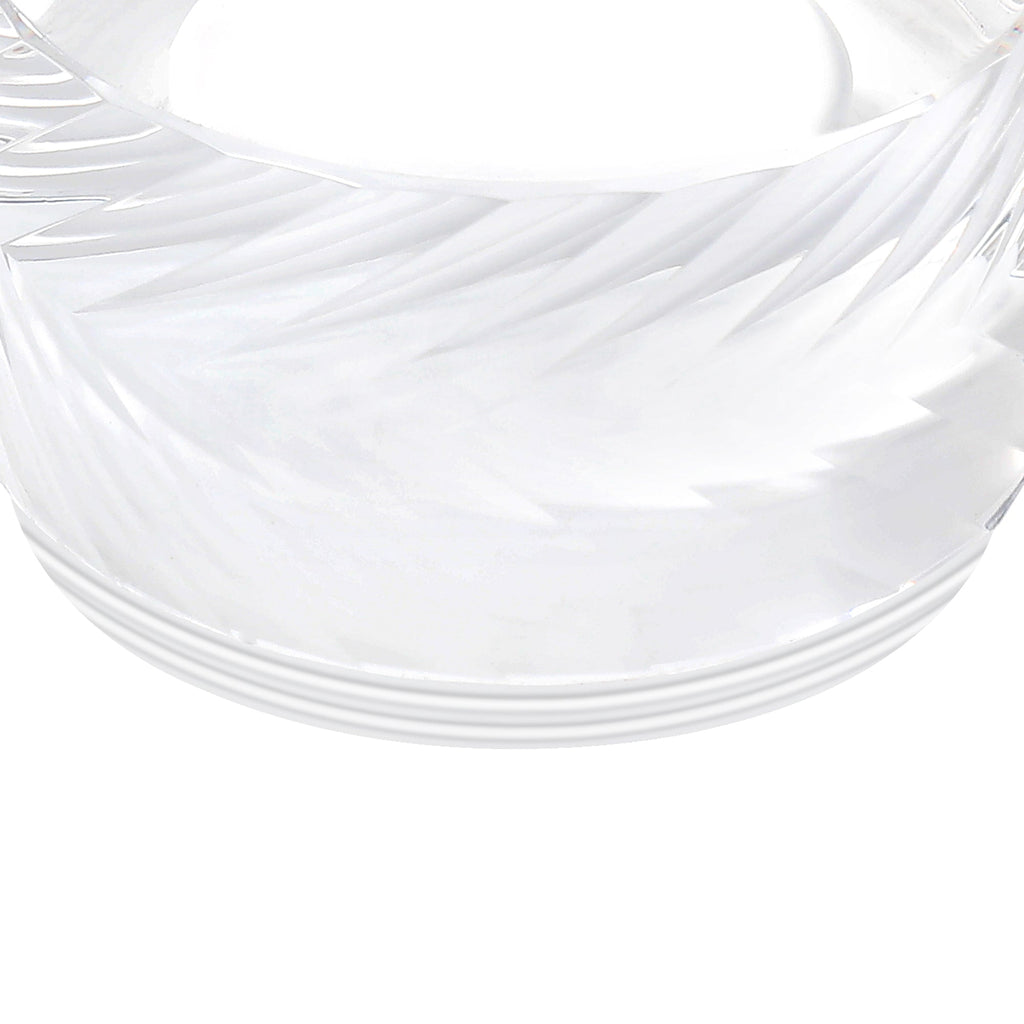 Luminosity Designs Ltd - Dean 4cm Diagonal Line Acrylic Shade (G), Clear/Frosted - Luminosity Designs Ltd