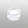 Luminosity Designs Ltd - Dean 4cm Diagonal Line Acrylic Shade (G), Clear/Frosted - Luminosity Designs Ltd