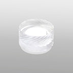 Luminosity Designs Ltd - Dean 4cm Diagonal Line Acrylic Shade (G), Clear/Frosted - Luminosity Designs Ltd