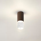 Luminosity Designs Ltd - Dean 6.7cm Ribbed Line Ceiling With Bubble Acrylic Shade, 1 x GU10, IP54 - Luminosity Designs Ltd