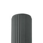 Luminosity Designs Ltd - Dean 6.7cm Ribbed Line Ceiling With Bubble Acrylic Shade, 1 x GU10, IP54 - Luminosity Designs Ltd