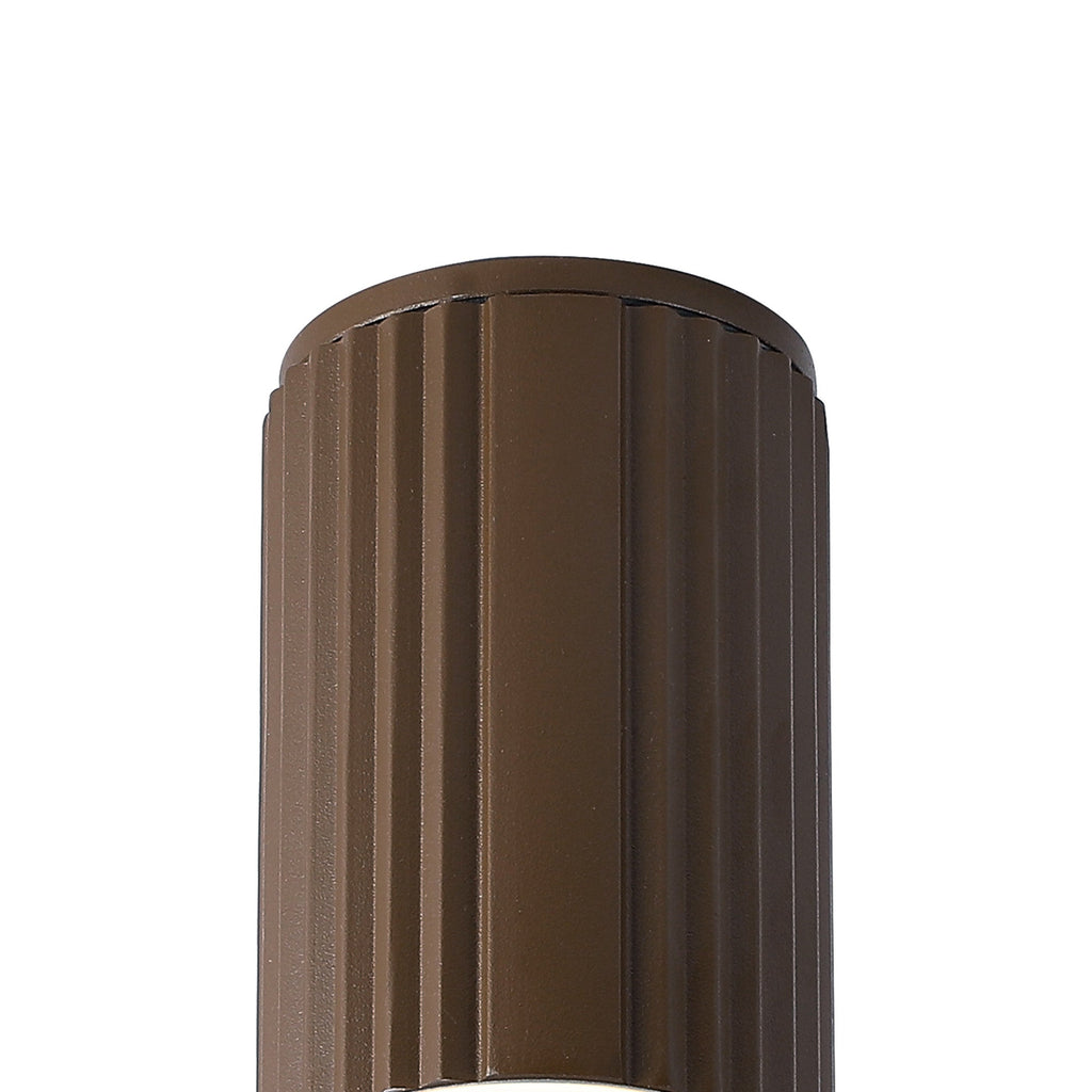 Luminosity Designs Ltd - Dean 6.7cm Ribbed Line Ceiling With Bubble Acrylic Shade, 1 x GU10, IP54 - Luminosity Designs Ltd