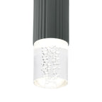 Luminosity Designs Ltd - Dean 6.7cm Ribbed Line Ceiling With Bubble Acrylic Shade, 1 x GU10, IP54 - Luminosity Designs Ltd