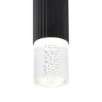 Luminosity Designs Ltd - Dean 6.7cm Ribbed Line Ceiling With Bubble Acrylic Shade, 1 x GU10, IP54 - Luminosity Designs Ltd
