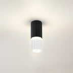 Luminosity Designs Ltd - Dean 6.7cm Ribbed Line Ceiling With Bubble Acrylic Shade, 1 x GU10, IP54 - Luminosity Designs Ltd