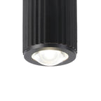Luminosity Designs Ltd - Dean 6.7cm Ribbed Line Ceiling With Dome Acrylic Shade, 1 x GU10, IP54 - Luminosity Designs Ltd