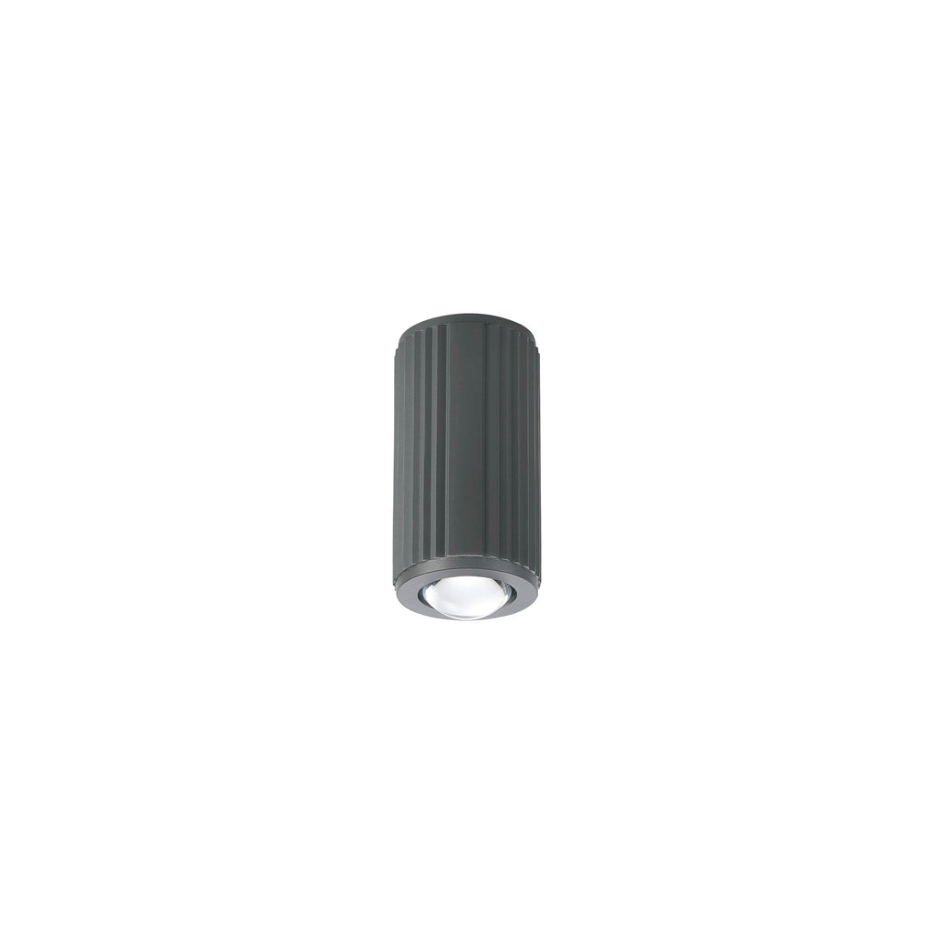 Luminosity Designs Ltd - Dean 6.7cm Ribbed Line Ceiling With Dome Acrylic Shade, 1 x GU10, IP54 - Luminosity Designs Ltd