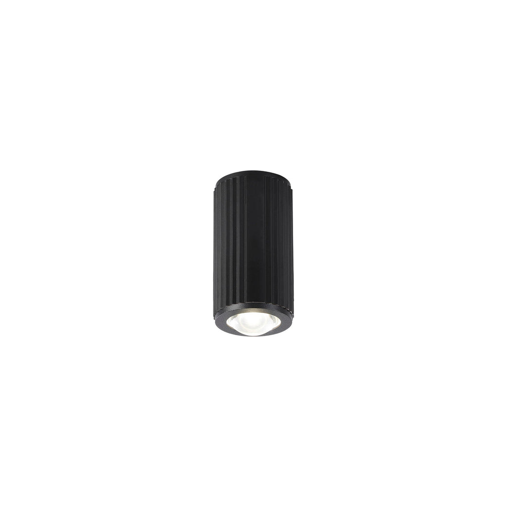 Luminosity Designs Ltd - Dean 6.7cm Ribbed Line Ceiling With Dome Acrylic Shade, 1 x GU10, IP54 - Luminosity Designs Ltd