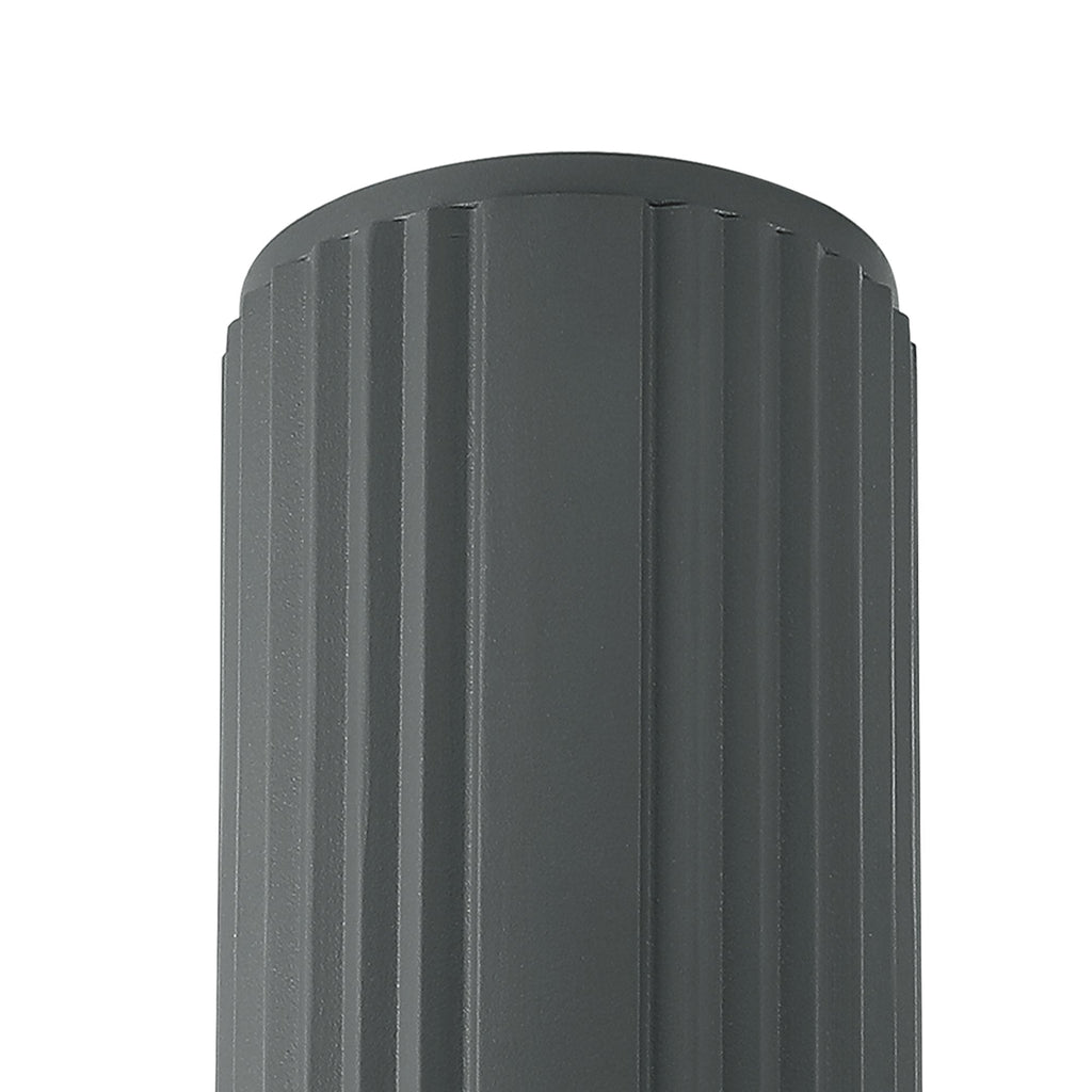 Luminosity Designs Ltd - Dean 6.7cm Ribbed Line Ceiling With Dome Acrylic Shade, 1 x GU10, IP54 - Luminosity Designs Ltd