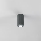 Luminosity Designs Ltd - Dean 6.7cm Ribbed Line Ceiling With Dome Acrylic Shade, 1 x GU10, IP54 - Luminosity Designs Ltd