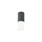 Luminosity Designs Ltd - Dean 6.7cm Ribbed Line Ceiling With Horizontal Line Acrylic Shade, 1 x GU10, IP54 - Luminosity Designs Ltd