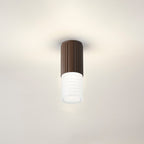 Luminosity Designs Ltd - Dean 6.7cm Ribbed Line Ceiling With Horizontal Line Acrylic Shade, 1 x GU10, IP54 - Luminosity Designs Ltd