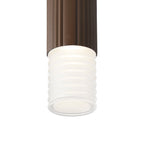 Luminosity Designs Ltd - Dean 6.7cm Ribbed Line Ceiling With Horizontal Line Acrylic Shade, 1 x GU10, IP54 - Luminosity Designs Ltd