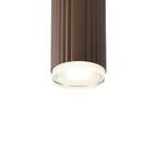 Luminosity Designs Ltd - Dean 6.7cm Ribbed Line Ceiling With Shallow Acrylic Shade, 1 x GU10, IP54 - Luminosity Designs Ltd