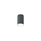 Luminosity Designs Ltd - Dean 6.7cm Ribbed Line Ceiling With Shallow Acrylic Shade, 1 x GU10, IP54 - Luminosity Designs Ltd