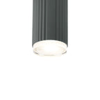 Luminosity Designs Ltd - Dean 6.7cm Ribbed Line Ceiling With Shallow Acrylic Shade, 1 x GU10, IP54 - Luminosity Designs Ltd