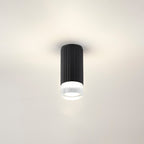 Luminosity Designs Ltd - Dean 6.7cm Ribbed Line Ceiling With Short Diagonal Pattern Acrylic Shade, 1 x GU10, IP54 - Luminosity Designs Ltd