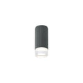 Luminosity Designs Ltd - Dean 6.7cm Ribbed Line Ceiling With Short Diagonal Pattern Acrylic Shade, 1 x GU10, IP54 - Luminosity Designs Ltd