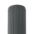 Luminosity Designs Ltd - Dean 6.7cm Ribbed Line Ceiling With Tall Diagonal Pattern Acrylic Shade, 1 x GU10, IP54 - Luminosity Designs Ltd