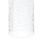 Luminosity Designs Ltd - Dean 6.7cm Ribbed Line Ceiling With Tall Diagonal Pattern Acrylic Shade, 1 x GU10, IP54 - Luminosity Designs Ltd