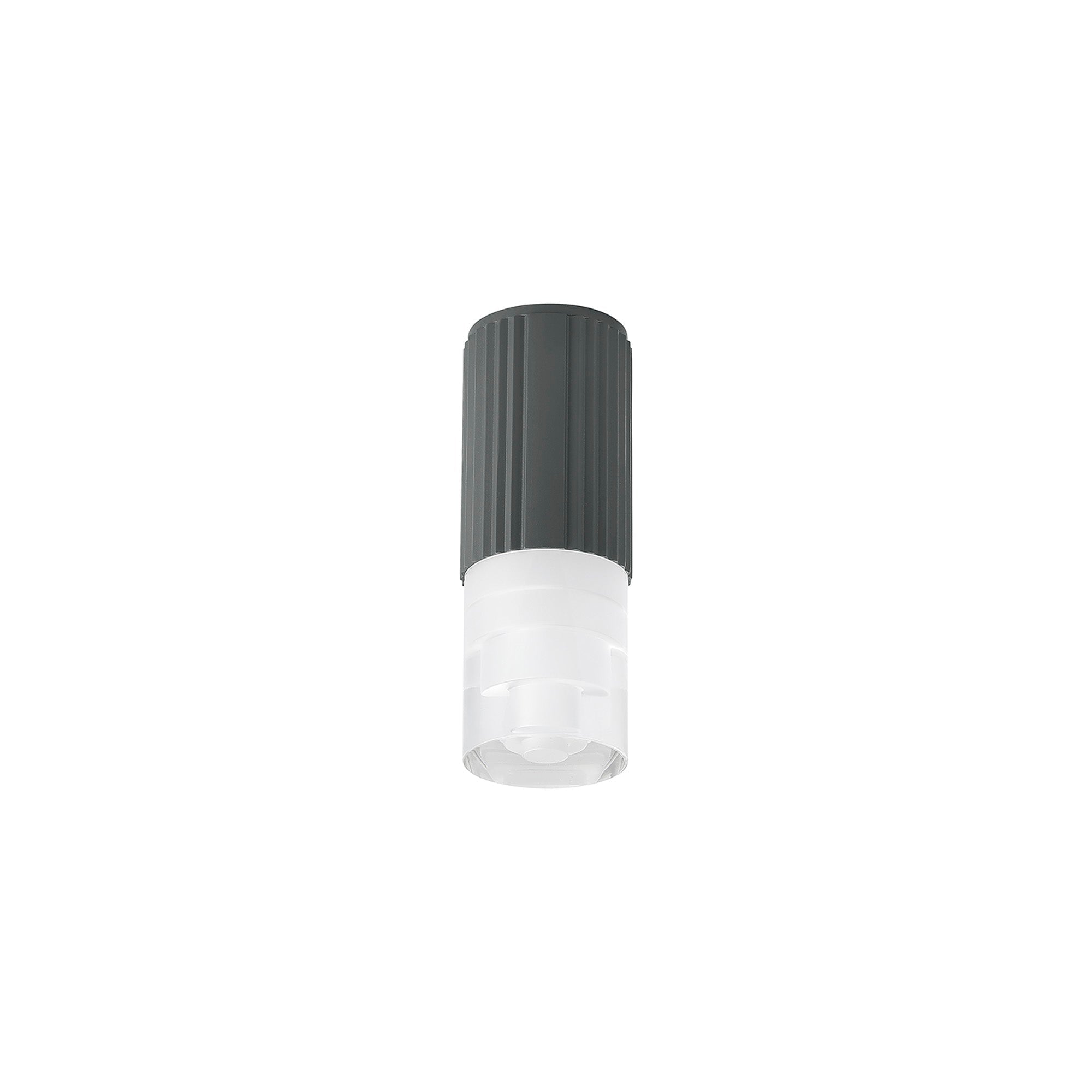 Luminosity Designs Ltd - Dean 6.7cm Ribbed Line Ceiling With Tier Pattern Acrylic Shade, 1 x GU10, IP54 - Luminosity Designs Ltd