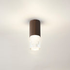 Luminosity Designs Ltd - Dean 6.7cm Ribbed Line Ceiling With Tier Pattern Acrylic Shade, 1 x GU10, IP54 - Luminosity Designs Ltd