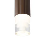 Luminosity Designs Ltd - Dean 6.7cm Ribbed Line Ceiling With Tier Pattern Acrylic Shade, 1 x GU10, IP54 - Luminosity Designs Ltd