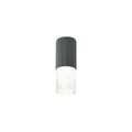 Luminosity Designs Ltd - Dean 6.7cm Ribbed Line Ceiling With Tier Pattern Acrylic Shade, 1 x GU10, IP54 - Luminosity Designs Ltd