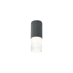 Luminosity Designs Ltd - Dean 6.7cm Ribbed Line Ceiling With Tier Pattern Acrylic Shade, 1 x GU10, IP54 - Luminosity Designs Ltd