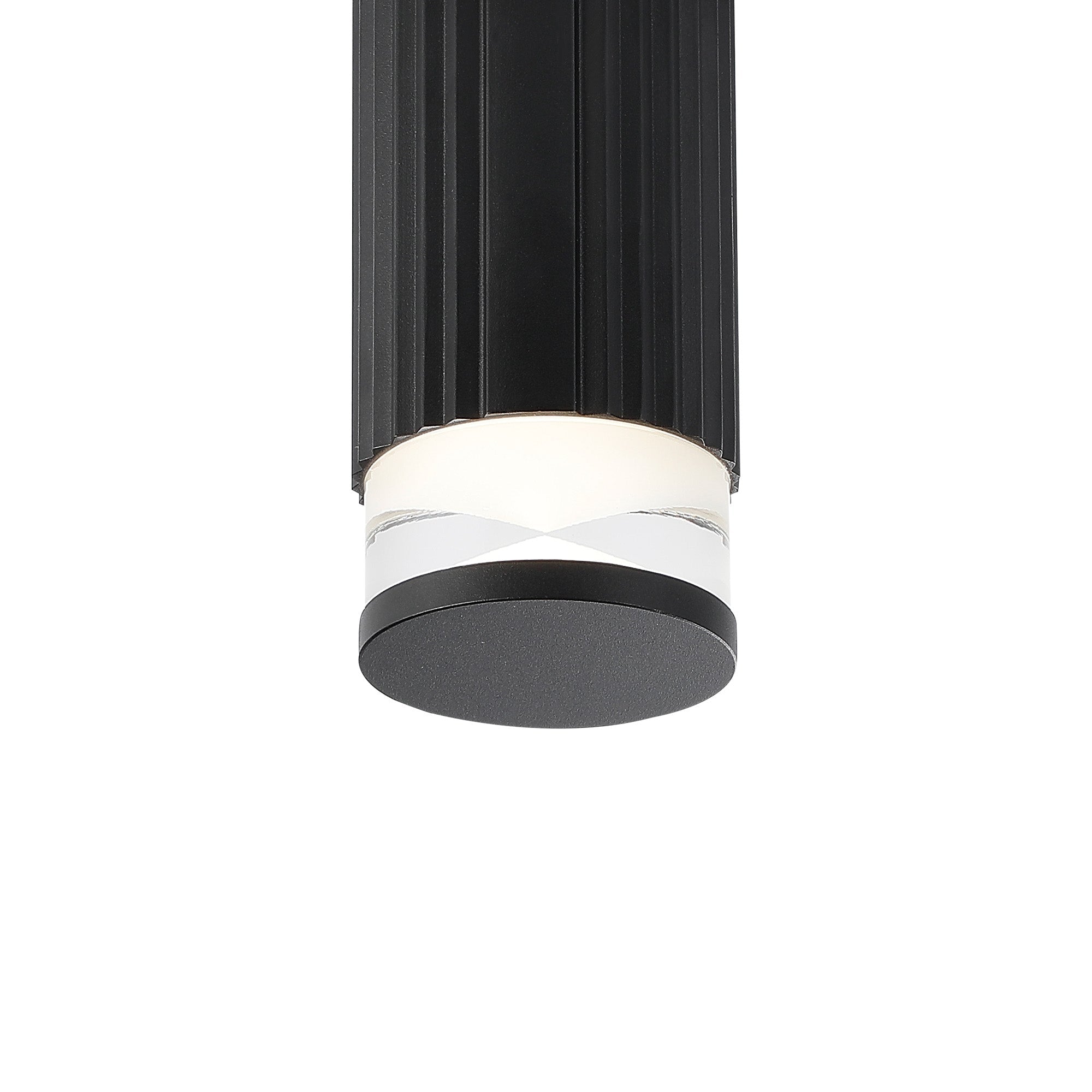 Luminosity Designs Ltd - Dean 6.7cm Ribbed Line Ceiling With X Pattern Acrylic Shade, 1 x GU10, IP54 - Luminosity Designs Ltd