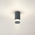 Luminosity Designs Ltd - Dean 6.7cm Ribbed Line Ceiling With X Pattern Acrylic Shade, 1 x GU10, IP54 - Luminosity Designs Ltd