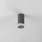 Luminosity Designs Ltd - Dean 6.7cm Ribbed Line Ceiling With X Pattern Acrylic Shade, 1 x GU10, IP54 - Luminosity Designs Ltd