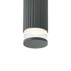 Luminosity Designs Ltd - Dean 6.7cm Ribbed Line Ceiling With X Pattern Acrylic Shade, 1 x GU10, IP54 - Luminosity Designs Ltd