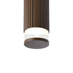 Luminosity Designs Ltd - Dean 6.7cm Ribbed Line Ceiling With X Pattern Acrylic Shade, 1 x GU10, IP54 - Luminosity Designs Ltd