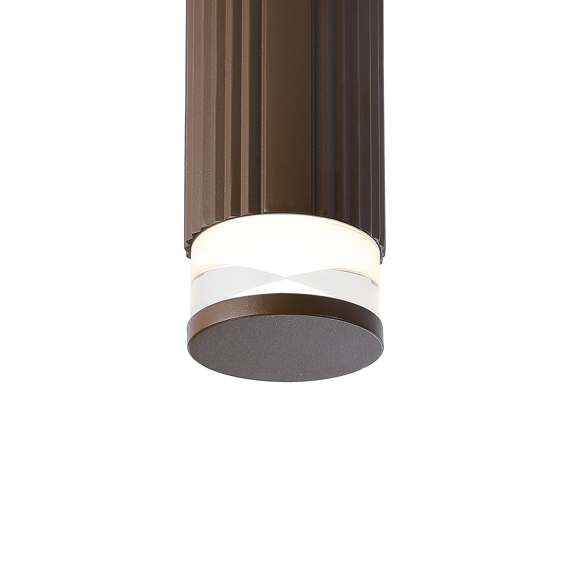 Luminosity Designs Ltd - Dean 6.7cm Ribbed Line Ceiling With X Pattern Acrylic Shade, 1 x GU10, IP54 - Luminosity Designs Ltd