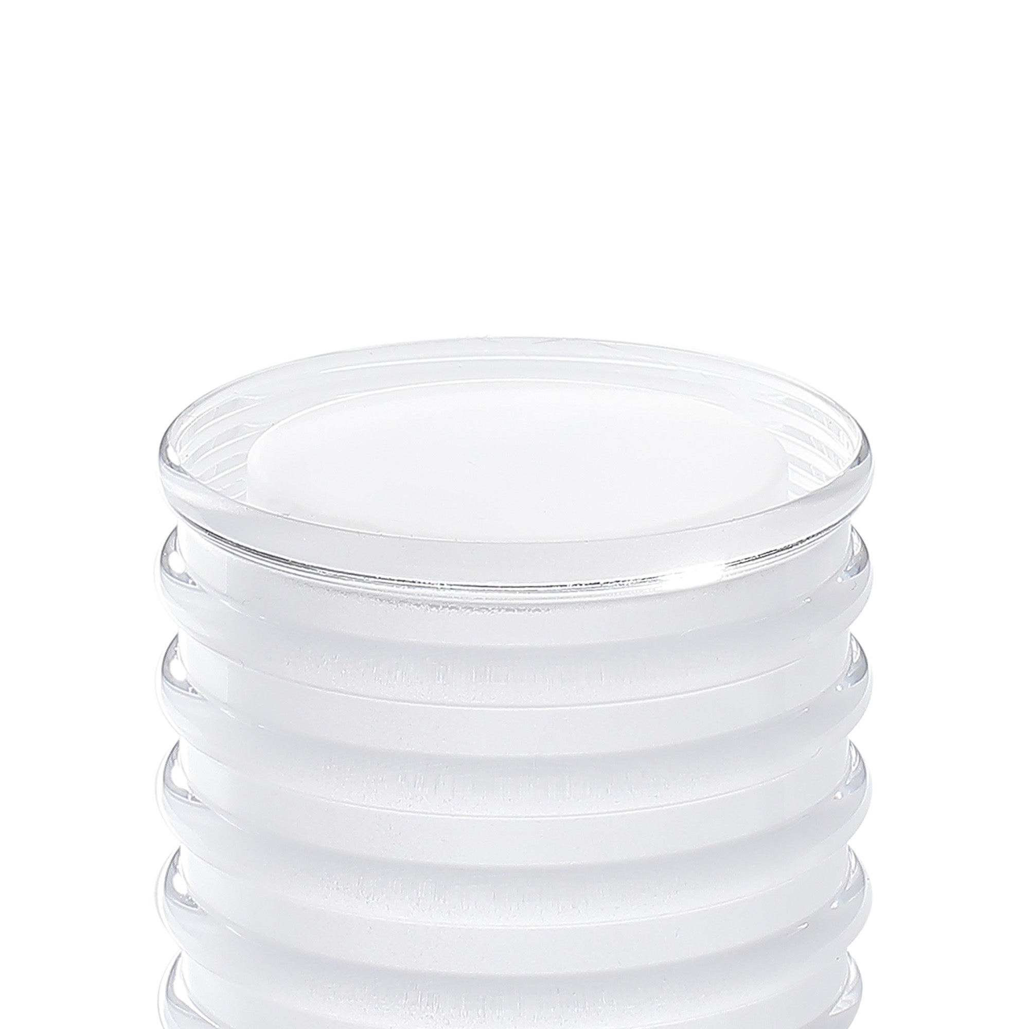 Luminosity Designs Ltd - Dean 7.6cm Horizontal Line Acrylic Shade (C), Clear/Frosted - Luminosity Designs Ltd